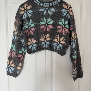 Colorful Patterned Women's Sweater
